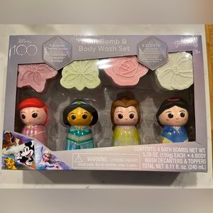 NEW Disney Princess Bath Bomb & Body Wash Set